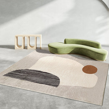 Area Rugs Modern Living Room Rug Washable Abstract Minimalist  Throw carpet Non-Slip Aesthetic Retro Carpets Bedroom Office Decor