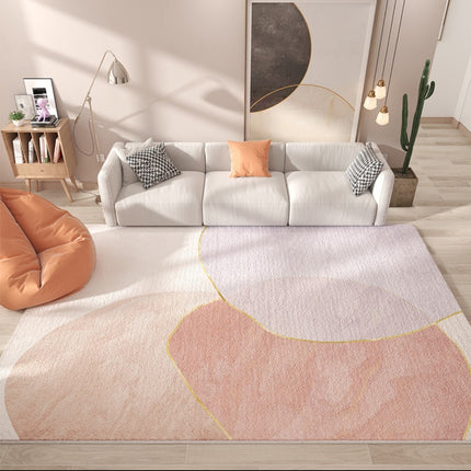Tapis de salon moderne, lavable, abstrait, minimaliste, antidérapant, esthétique, rétro, pour chambre à coucher
