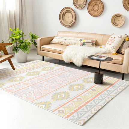 Tapis de salon moderne, lavable, abstrait, minimaliste, antidérapant, esthétique, rétro, pour chambre à coucher