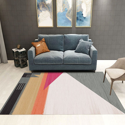 Indoor Large Area Rug Scandinavian Marble Style carpets Perfect for Living Dining Room Bedroom Office Kitchen , Modern Geometric rug carpet