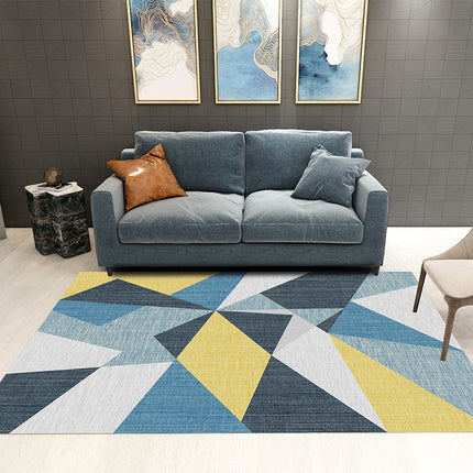 Indoor Large Area Rug Scandinavian Marble Style carpets Perfect for Living Dining Room Bedroom Office Kitchen , Modern Geometric rug carpet