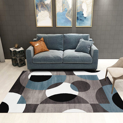 Indoor Large Area Rug Scandinavian Marble Style carpets Perfect for Living Dining Room Bedroom Office Kitchen , Modern Geometric rug carpet