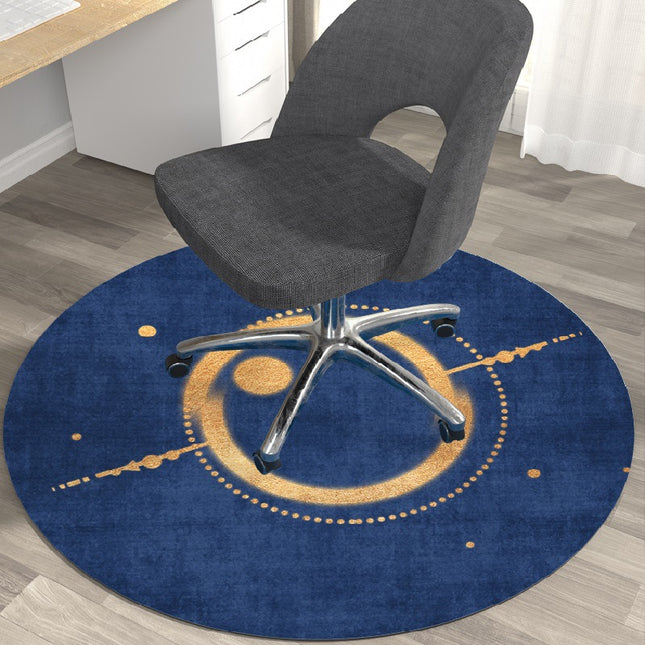 Bürostuhlmatte für Teppich und Hartholzböden, Gaming-Stuhlmatte, runder Teppich, Rollstuhl-Teppich, rutschfest, für Heimbüro, Gaming-Raum