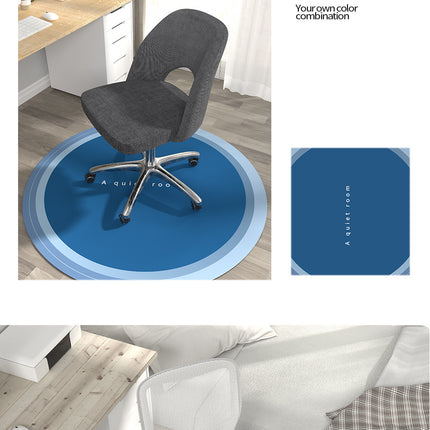 Office Chair Mat for Carpet and Hardwood Floor Gaming Chair Mat Round Rug Rolling Chair Rug Anti Slip for Home Office Gaming Room