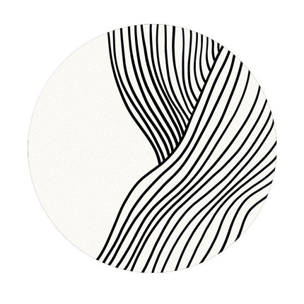 Area Rug Round Modern Entryway Geometric Accent Soft Low Pile Indoor Rugs And Carpet Non Slip Carpets Kitchen Living Room Bedroom Dining Room
