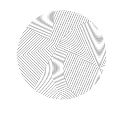Runder Teppich, marokkanischer Teppich, dünner Teppich, moderner Teppich mit geometrischen Linien, weicher Kreisteppich, Innenteppich, Küche, Wohnzimmer, Schlafzimmer