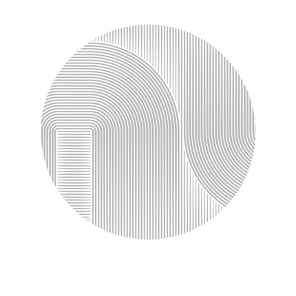 Runder Teppich, marokkanischer Teppich, dünner Teppich, moderner Teppich mit geometrischen Linien, weicher Kreisteppich, Innenteppich, Küche, Wohnzimmer, Schlafzimmer