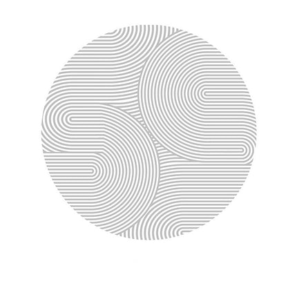 Runder Teppich, marokkanischer Teppich, dünner Teppich, moderner Teppich mit geometrischen Linien, weicher Kreisteppich, Innenteppich, Küche, Wohnzimmer, Schlafzimmer