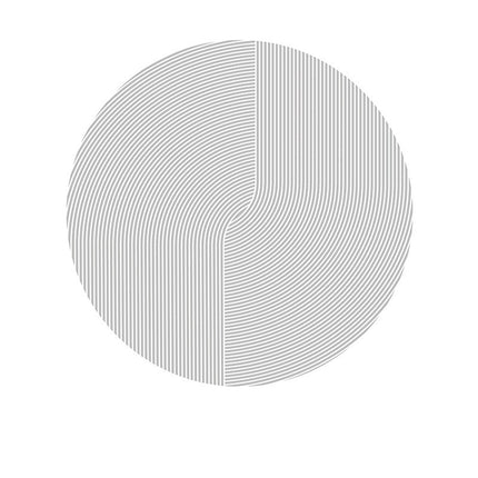 Runder Teppich, marokkanischer Teppich, dünner Teppich, moderner Teppich mit geometrischen Linien, weicher Kreisteppich, Innenteppich, Küche, Wohnzimmer, Schlafzimmer