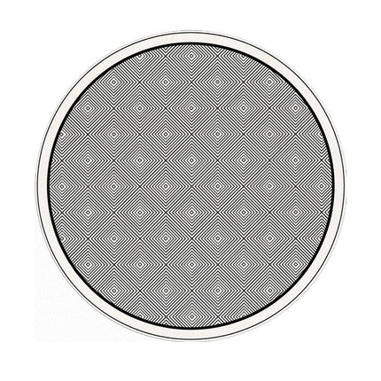 Washable Round Area Rug Round Rugs Non-Slip Bedroom Rug Modern Geometric Accent Carpet for Living Room Bedroom Office