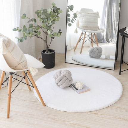 Round Rug Fluffy Soft Area Rugs for Kids Room Plush Shaggy Carpet Cute Nursery Rug for Living Room Bedroom Baby Room Home Decor Round Rugs