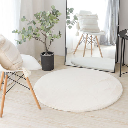 Round Rug Fluffy Soft Area Rugs for Kids Room Plush Shaggy Carpet Cute Nursery Rug for Living Room Bedroom Baby Room Home Decor Round Rugs