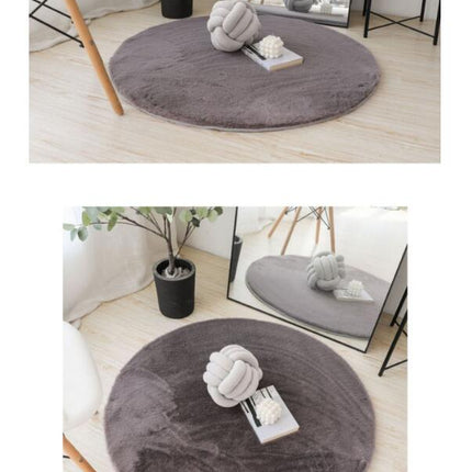 Round Rug Fluffy Soft Area Rugs for Kids Room Plush Shaggy Carpet Cute Nursery Rug for Living Room Bedroom Baby Room Home Decor Round Rugs