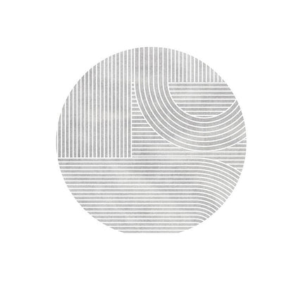 Tapis ronds lignes modernes tapis pour salon chambre cuisine tapis rond géométrique moderne tapis doux lavable tapis de chambre