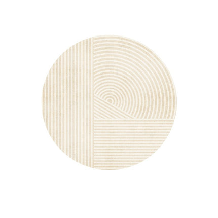 Tapis ronds lignes modernes tapis pour salon chambre cuisine tapis rond géométrique moderne tapis doux lavable tapis de chambre