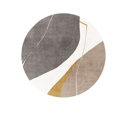 Round Area Rug Extra Soft Washable Carpet Abstract Boho Area Rugs for Living Room Art Large floor Rugs Round Rugs