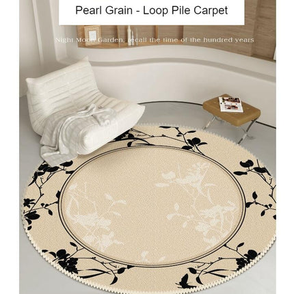 Shag Collection Area Rug - Round Rugs Non-Shedding  Easy Care Thick Ideal for High Traffic Areas in Living Room Bedroom