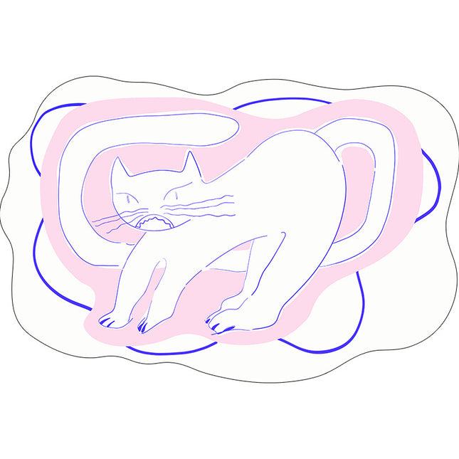 Tapis lavable en forme de chat, coloré, Animal, mignon, pour salon, salle à manger, dortoir, chambre à coucher, décoration de la maison