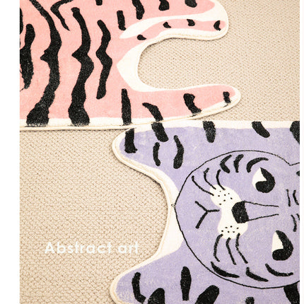 Tapis Animal Mignon Tapis Irrégulier Tapis pour Chambre à Coucher Tapis Doux et Moelleux Tapis pour Salon Tapis de Dessin animé Tapis pour la décoration intérieure de la Maison