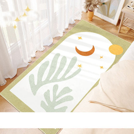 Flower Pattern Carpet Long Rugs Cute Rectangular Bedside Rug Carpet for Bedroom Home Decor Washable Flower Rugs And Carpet