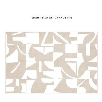 Art Line Rug Washable Area Rug Indoor Carpet for Living Room Bedroom Dining Room Abstract Geometric Carpets Large Floor Rugs