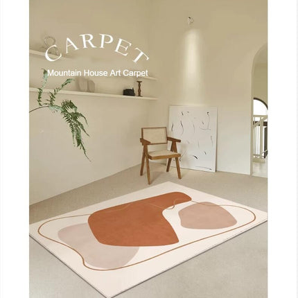 Tapis abstrait moderne de décoration artistique minimaliste, pour salon, chambre à coucher, grand tapis de salle à manger, tapis d'intérieur