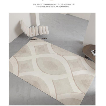 Moderne geometrische Shag-Teppiche für den Innenbereich, einfacher Wohnzimmer-Teppich, Teppich für Schlafzimmer, Esszimmer, Büro, Dekoration