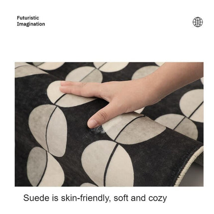 Tapis lavable en machine à imprimé lune, pour salon, grand tapis antidérapant moderne pour chambre à coucher, bureau, décoration