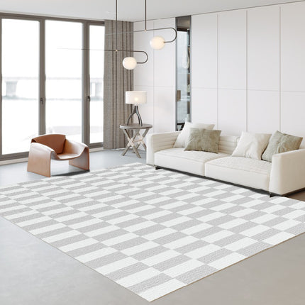 Geometric Area Rugs Large Rug for Living Room Bedroom Moroccan Low Pile Indoor Printed Carpet for Dining Table Home Office
