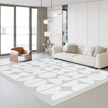 Geometric Area Rugs Large Rug for Living Room Bedroom Moroccan Low Pile Indoor Printed Carpet for Dining Table Home Office