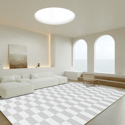 Geometric Area Rugs Large Rug for Living Room Bedroom Moroccan Low Pile Indoor Printed Carpet for Dining Table Home Office