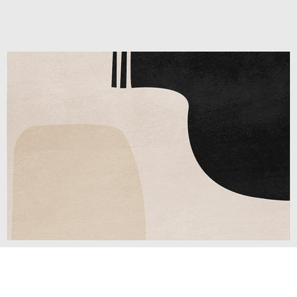 Art Area Rugs for Living Room Machine Washable Rug Lines Abstract for Indoor Carpets, Geometric Carpet for Bedroom Dining Room