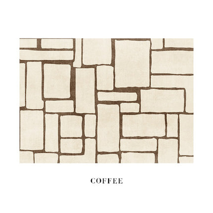 Geometric Area Rugs Ultra Soft Modern Minimalist Line Rug Low-Pile Washable Rugs And Carpet for Bedroom Living Room Kitchen Office Decor
