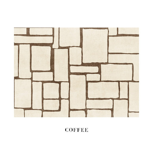 Geometric Area Rugs Ultra Soft Modern Minimalist Line Rug Low-Pile Washable Rugs And Carpet for Bedroom Living Room Kitchen Office Decor