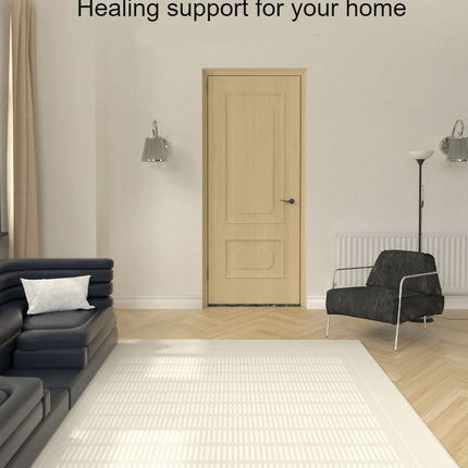 Rugs-Soft Indoor Modern Area Rug Cream Style Living Room Rug Simple Geometric Carpets for Bedroom Home Decor Carpet