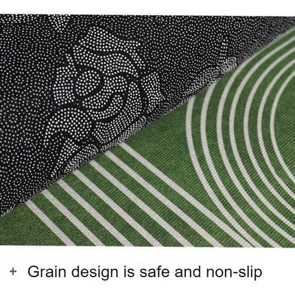 Modern Green Area Rug for Bedroom Living Room Geometric Lines Abstract Non-Slip Washable Rugs Home Decor Carpets