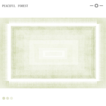 Living Room Bedroom Green Area Rug Non-Slip Modern Rugs Abstract Lines Carpets for Indoor Home Decor Indoor Carpet