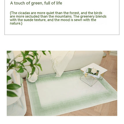 Living Room Bedroom Green Area Rug Non-Slip Modern Rugs Abstract Lines Carpets for Indoor Home Decor Indoor Carpet
