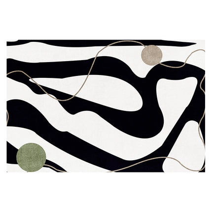 Contemporary Art Simple Machine Washable Area Rug for Living Room Large Floor Rugs Carpet for Bedroom Dining Room Office Carpets Decor