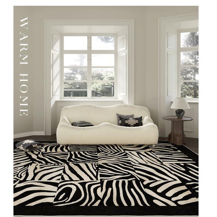 Luxury Rugs Modern Geometric Easy Carpets Washable Rug for Bedroom Area Rug, Contemporary Throw Mat Non Slip Carpet for Living Room
