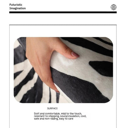 Luxury Rugs Modern Geometric Easy Carpets Washable Rug for Bedroom Area Rug, Contemporary Throw Mat Non Slip Carpet for Living Room
