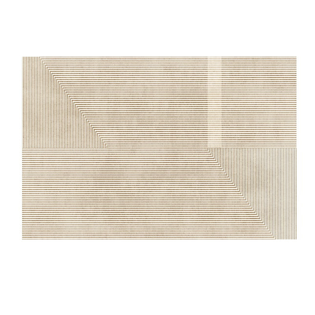 Geometrischer Linien-Teppich, modern, cremefarben, für den Innenbereich, rutschfeste Teppiche für Wohnzimmer, Schlafzimmer, Küche, Esszimmer, Heimbüro, Bodenteppich