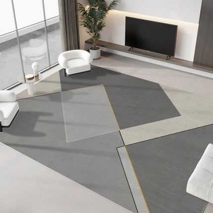 Geometrischer Teppich für Schlafzimmer, graue marokkanische Teppiche, weiche Teppiche mit niedrigem Flor, moderner Innenteppich für Wohnzimmer, Kinderzimmer, Heimdekoration