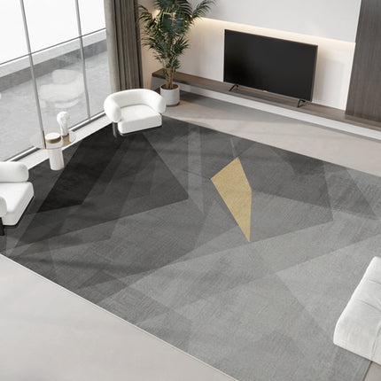 Geometrischer Teppich für Schlafzimmer, graue marokkanische Teppiche, weiche Teppiche mit niedrigem Flor, moderner Innenteppich für Wohnzimmer, Kinderzimmer, Heimdekoration