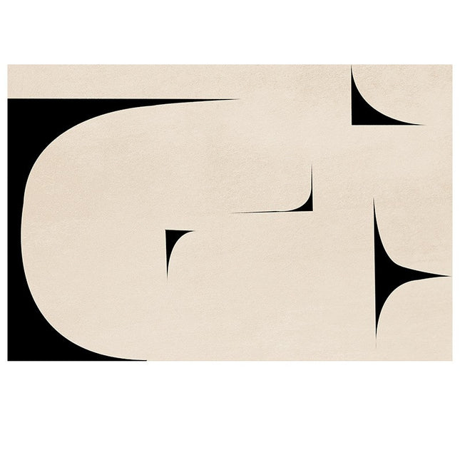 Teppich Beige, große Bodenteppiche, waschbare Kunstteppiche, rutschfester, ultraweicher geometrischer Teppich für Wohnzimmer, Schlafzimmer, Büro, Heimdekoration