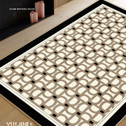Tapis lavables pour le salon, grands tapis pour la chambre à coucher, tapis d'intérieur doux, contemporain, antidérapant, à poils courts, pour la maison, le bureau, la salle à manger