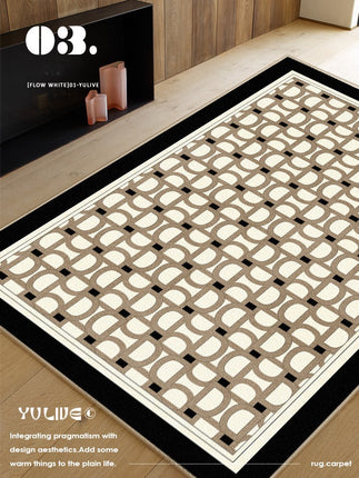 Tapis lavables pour le salon, grands tapis pour la chambre à coucher, tapis d'intérieur doux, contemporain, antidérapant, à poils courts, pour la maison, le bureau, la salle à manger