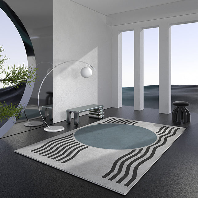 Modern Area Rugs Large Machine Washable Rug Boho Abstract Non-Slip Soft Carpet Indoor Floor Carpets for Living Room Bedroom Kitchen Bathroom