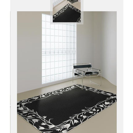 Area Rugs Washable Rug Vintage Floral Indoor Soft Carpet Print Boho Carpets Non Slip Kitchen Living Room Bedroom Dining Room