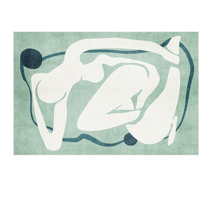 Modern Abstract Soft Area Rug-Large Washable Rugs for Bedroom Contemporary Soft Rugs for Living Room Indoor Carpet for Dining Room